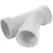 6" x 6" x 4" Hub White PVC Reducing Wye | DWPY532
