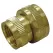 3/4" x 1/2" FHT x FPT Brass Swivel Hose Adapter | JSCG20031