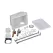 Copper Sweat 8-1/3" x 3-3/4" x 5-1/2" White Brass Fire-Rated Washing Machine Outlet Box | OTY38478