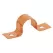 1" CTS Copper-Plated Steel 2-Hole Tube Strap | SIO5014