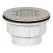 PVC White 825 Series Receptor Base Style Solvent Weld with Stainless Steel Strainer Shower Module Drain | SIO82527P