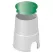 6" x 9-1/16" Round Black Econo with Green Lid Valve Box | AMT182103