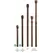 Alliance Outdoor Lighting Area Light Stem, 1.6" x 12" Aged Brass For Bi-Pin G4 150 Lumens 20 W Halogen Lamps | ALSTEM12
