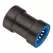 3/4" Push Blue ABS/Stainless Steel and EPDM Seal Coupling | BLK37376
