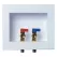 IPS WASHING MACHINE OUTLET BOX INSTALLED BRASS VALVE QUARTER TURN WIRSBO 1/2" | IPSW2711