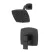 1/2" NPT 5-5/16" x 3-15/32" Metal Matte Black Multi-Function 1-Handle Deckard Series Shower Only Trim | PPFLG897DAB