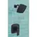 1/2" NPT 5-5/16" x 3-15/32" Metal Matte Black Multi-Function 1-Handle Deckard Series Shower Only Trim | PPFLG897DAB