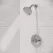 3-7/32" x 4-5/32" Metal Polished Chrome 1-Handle Weller Series Shower Only Trim Kit | PPFLG897WRC