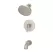 1/2" NPT 3.78" Metal Brushed Nickel 1-Handle Contempra Series Tub/Shower Trim Kit | PPFLG898NCK