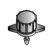 0 - 10 gph Black 180 Degrees 5 Stream Adjustable Emitter | AGFDAFT180