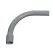4" Bell End Gray PVC Schedule 40 90 Degrees Standard Bend Radius Elbow | CFP90S040