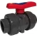1" Socket x Threaded PVC 235 psi True Union Ball Valve | CNLV10050N
