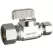 5/8" x 1/4" Compression Chrome-Plated Lead-Free Brass Straight Supply Stop Valve | DHL5113330