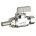 3/8" PEX Crimpex x OD Compression Chrome-Plated Lead-Free Brass Straight Stop Valve | DHL511PX231