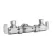 5/8" x 3/8" x 3/8" Compression Chrome-Plated Lead-Free Brass 2-Angle Dual Shut-Off Valve | DHLE334001