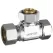 5/8" Compression x Female Compression x Female Compression Chrome-Plated Lead-Free Brass Universal Tee | DHLE334343PL