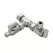 5/8" x 3/8" x 1/4" Compression Chrome-Plated Lead-Free Brass 1-Angle Straight Dual Shut-Off Valve | DHLE336000