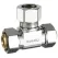 5/8" Female Compression x Female Compression x Compression Chrome-Plated Lead-Free Brass Universal Tee | DHLE434333PL