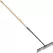 Tempered Steel 60" Ash Wood Handle 14 Tines Dirt/Asphalt Rake | CORRK66000