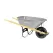 6 cu-ft Steel 1 mm Tray 60" Hardwood Handle Wheelbarrow | CORWB2006
