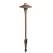 Cast Landscape Ar Ea/Path Light, 35 W Wedge S8 Black Coated Copper/Solid Sand Cast Bronze CCH Series China Hat Small | CCH1CB
