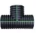 ADS Soiltight Tee, Bell-End HDPE Dual Wall Injection Molded N-12, Black 10" | DFD1063ST