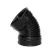 ADS Elbow, Snap HDPE 45 Degrees Degrees Single Wall N-12, Black 4" | DFE0445AA