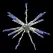 24" Warm White Metal Frame LED 3D Star Burst | HBL3D24STBWW