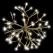 Warm White LED 12" Matte Gold 3D Shimmering Sphere | HBLLED12SHSGWWTW