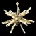 12" Warm White Metal Frame LED 3D Star Burst | HBLLED3D12STBWW