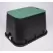 12" x 17" x 12" Rectangular Green Box Irrigation Control Valve with Green Lid Valve Box | DUB121