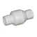 2-1/2" IPS Slip White PVC 200 psi 1011 Series Spring Check Valve | FLO101125