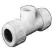 2" FPT White PVC Threaded Tee | FLO22020