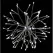 Warm White Twinkle LED 16" Powder Coated Frame LED 3D Starlight Cluster | HBL3D16STLCLWWTW