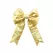 18" Gold Nylon 4-Loop Decorative Bow | HBLBWNGD18