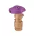 3/4" Female Threaded Red Brass/Stainless Steel 2-Piece Quick Coupling Valve | HTRHQ33DLRCR