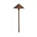 2.3 W Wedge S8 Incandescent Textured Tannery Bronze Aluminum Cast Hammered Roof Path Light | KIC15471TZT