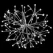 20" Warm White 5 mm LED 10' Transparent LED 3D Shimmering Sphere | HBLLED20SHSSWWTW