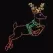 LED 51" x 56" Powder Coated Frame Leaping Reindeer | HBLLEDLR277