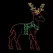 LED 40" x 56" Powder Coated Frame Standing Reindeer | HBLLEDSDR267