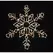 Frozen LED 36" x 48" Powder Coated Frame Snow Crystal | HBLLEDSNCBWF251