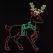 LED 40" x 56" Powder Coated Frame Stepping Reindeer | HBLLEDSPR290