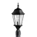 150 W E26 Medium Incandescent Black Aluminum Outdoor Post Light | KIC9956BK