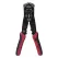 8.25" x 3" x 0.5" Rubber Handle Red 5-In-1 Automatic Wire Stripper and Crimper | KNGGS394