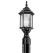 100 W E26 Medium A19 Incandescent Black Aluminum Outdoor Post Light | KIC49256BK