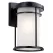 100 W E26 Medium A19 Incandescent Black Aluminum Wall Light | KIC49687BK