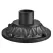 10" x 4.75" Textured Black Cast Aluminum For Outdoor Lights Pedestal Pier Mount