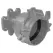 6" Flange x Bell End 10 to 12 mil Epoxy Coated Ductile Iron RF Series Self Restrained Adapter | LEMRF6F6B