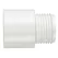 American Granby Hose Adapter, MHT x Slip White PVC/Brass 3/4" | LSCMHT103