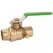1" Threaded Lead-Free Brass 400 psi Ball Valve | MAT754DT5LF